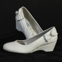 White Wedge Shoe Youth size 9-4 & Adult 5-8
