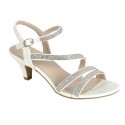 Strappy White Shoes  Youth 9-4