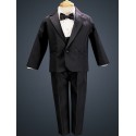 Boys 4-14 Tuxedo Dinner Jacket - Bow Tie & Cummerbund